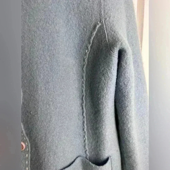 Eric Alexandre 100% Boiled Wool Jacket with White Detailing - Picture 6 of 9